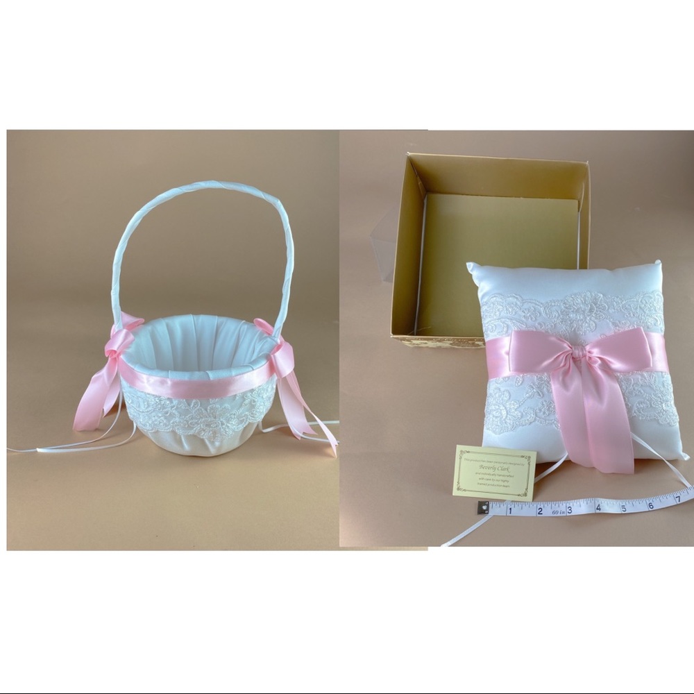 One (1) Chantilly Lace Flower Girl Basket